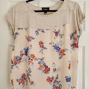 EUC By & By Juniors Floral Top Size M